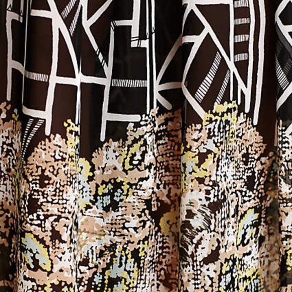 💞HP💞 Anthropologie Floral Flowy Pleat Maxi Dress - Picture 12 of 12